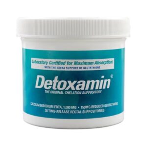 Detoxamin 1000mg EDTA + 150mg Glutatathione 30 Rectal Suppositories